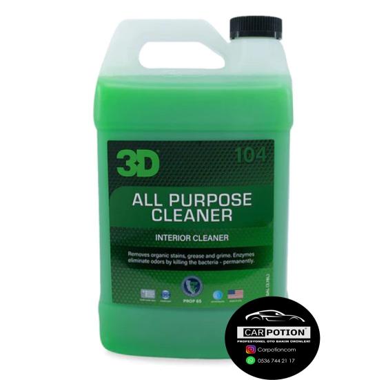 3D All Purpose Cleaner Genel Temizleyici 1/7 Konsantre 3.79LT